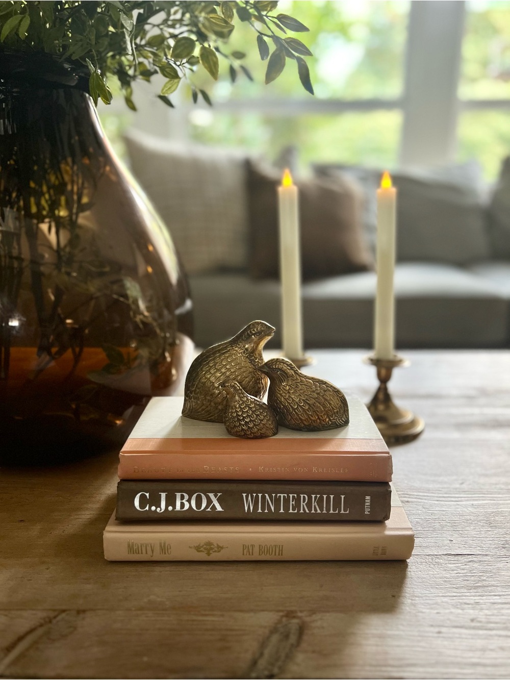 Neutral Decorator Book Bundle, Set of 3 Hardcovers (Blush, Brown, Cream)